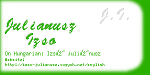 julianusz izso business card